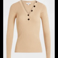 Pull femme Morgan beige foncé en viscose