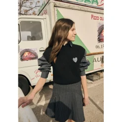 Pull fille, BELLGI noir Faye