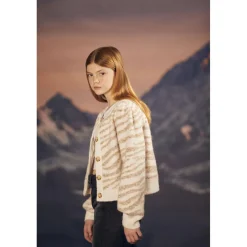 Pull fille, KARELGI marron