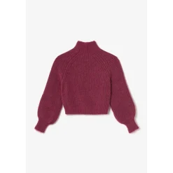 Pull fille, Streetgi framboise chiné rouge