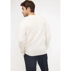 Pull homme col rond ZACH en cachemire ecru
