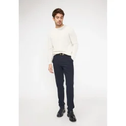 Pull homme col rond ZACH en cachemire ecru