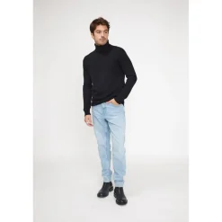 Pull homme col roule ZACHARY en cachemire noir
