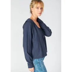 Pull Lilly bleu marine en viscose