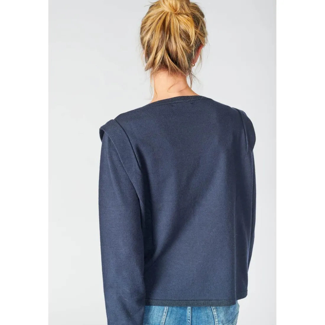 Pull Lilly bleu marine en viscose