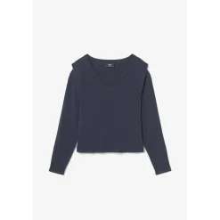 Pull Lilly bleu marine en viscose
