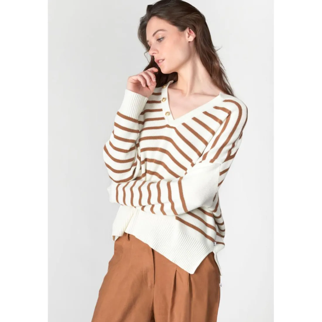Pull LOBELIE blanc Lila