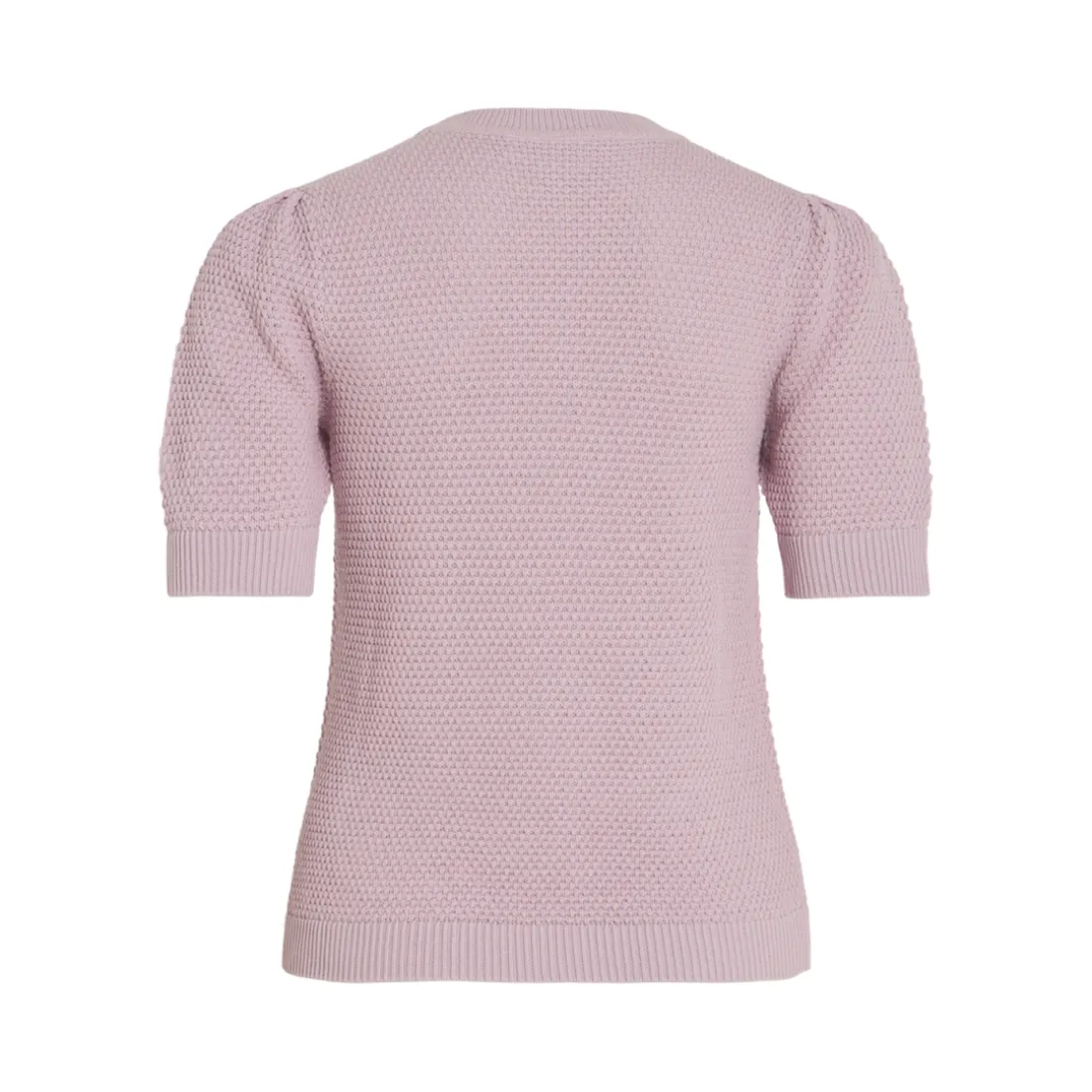 Pull manches courtes en maille Idalo violet Tara