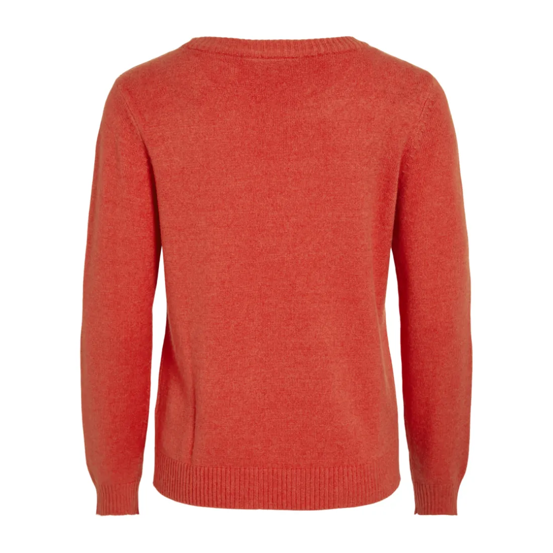 Pull manches longue à maille viscose Ril rouge Maëlys Jade