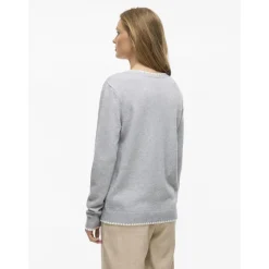Pull manches longues en mailles Ril gris Luna