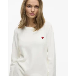 Pull manches longues en mailles Ril blanc Daisy