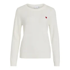 Pull manches longues en mailles Ril blanc Daisy