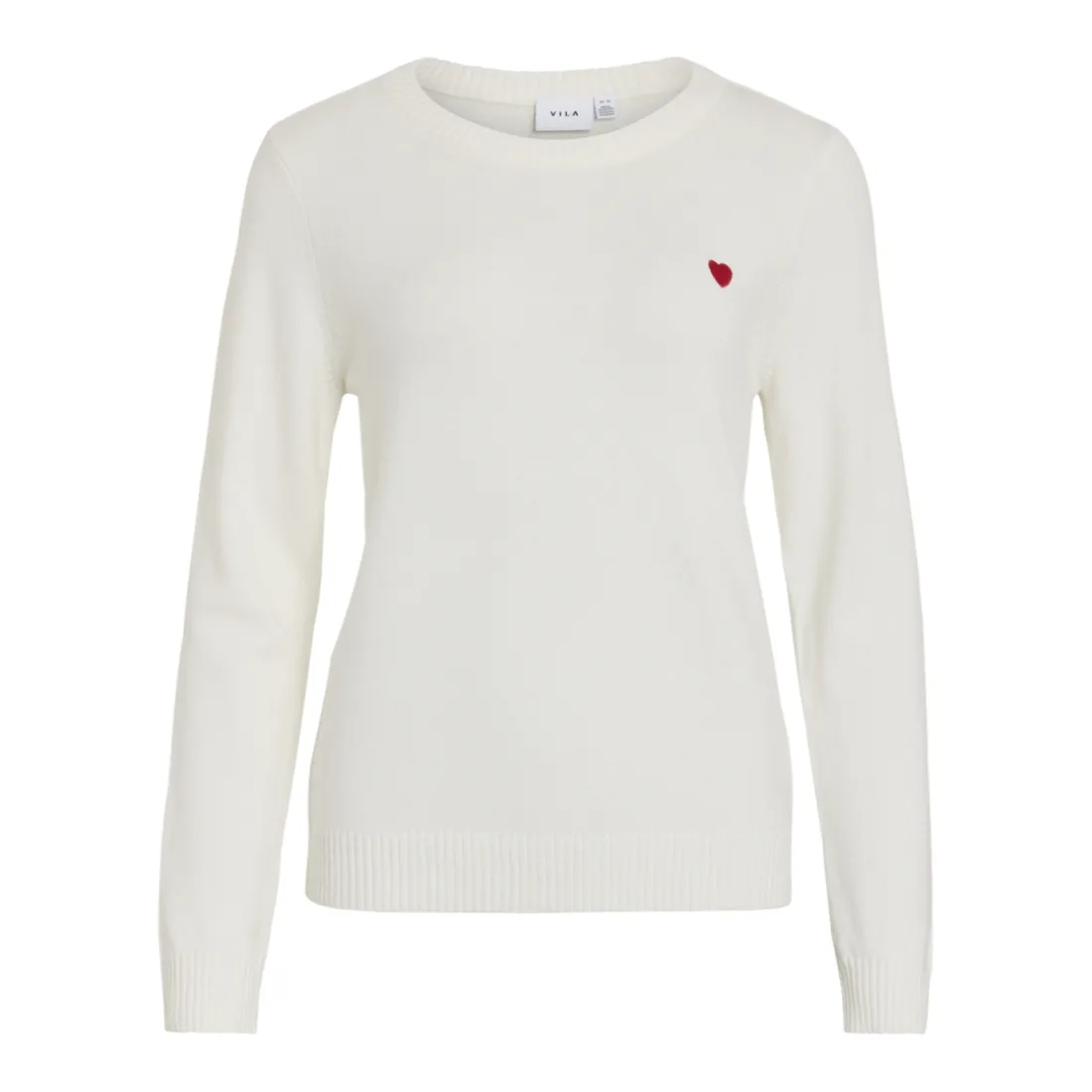 Pull manches longues en mailles Ril blanc Daisy