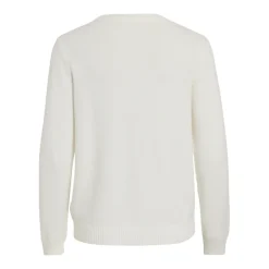 Pull manches longues en mailles Ril blanc Daisy