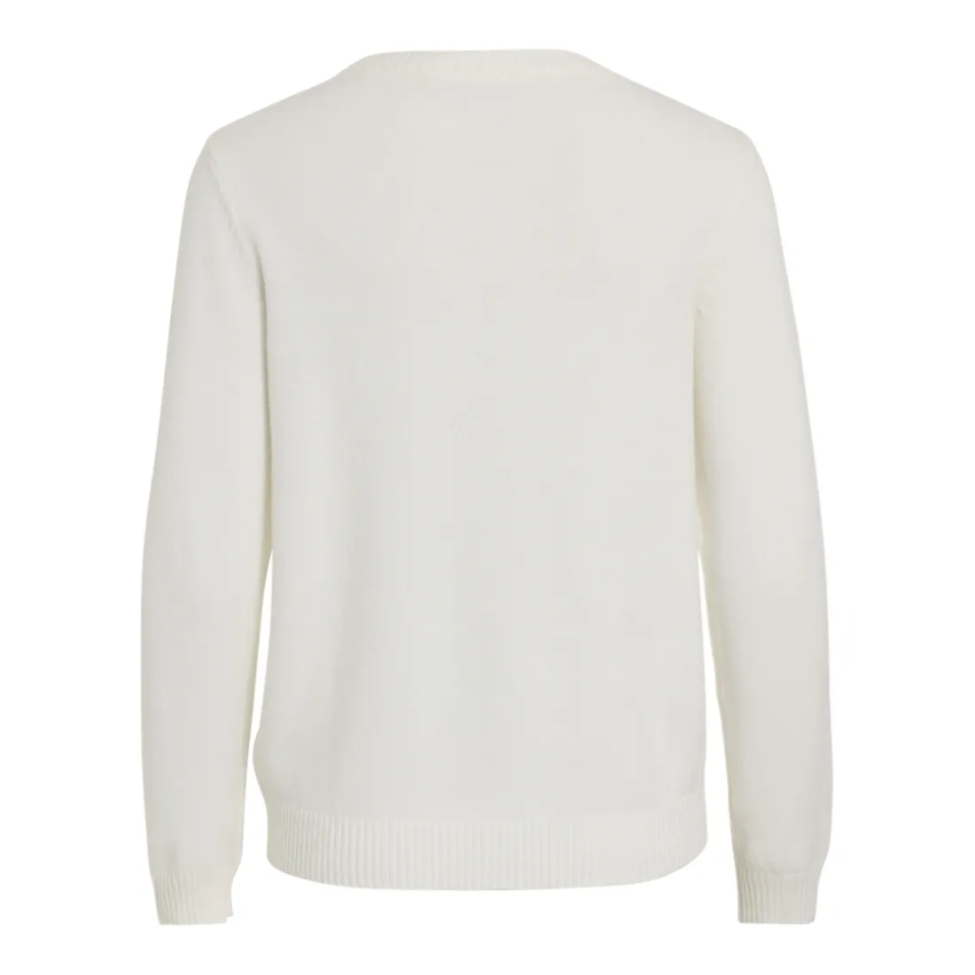 Pull manches longues en mailles Ril blanc Daisy