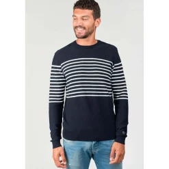Pull ORAS bleu en coton