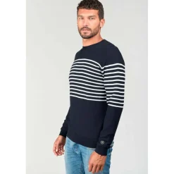 Pull ORAS bleu en coton