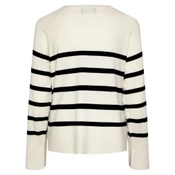 Pull over manches longues Sia blanc en viscose Lucy