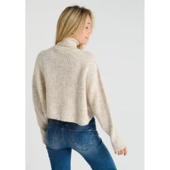 Pull SAIAGI beige Trix en coton