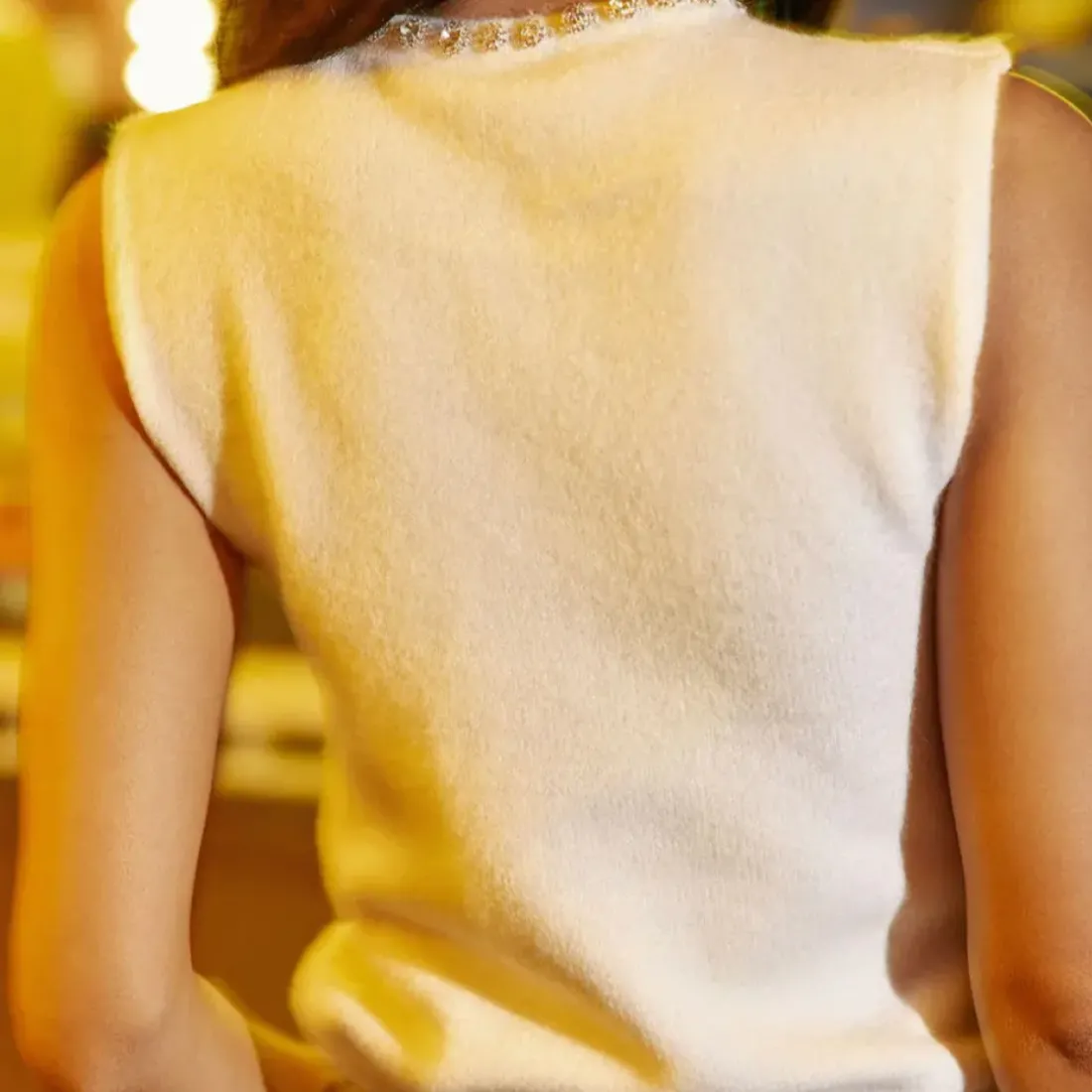 Pull sans manche MOSS écru