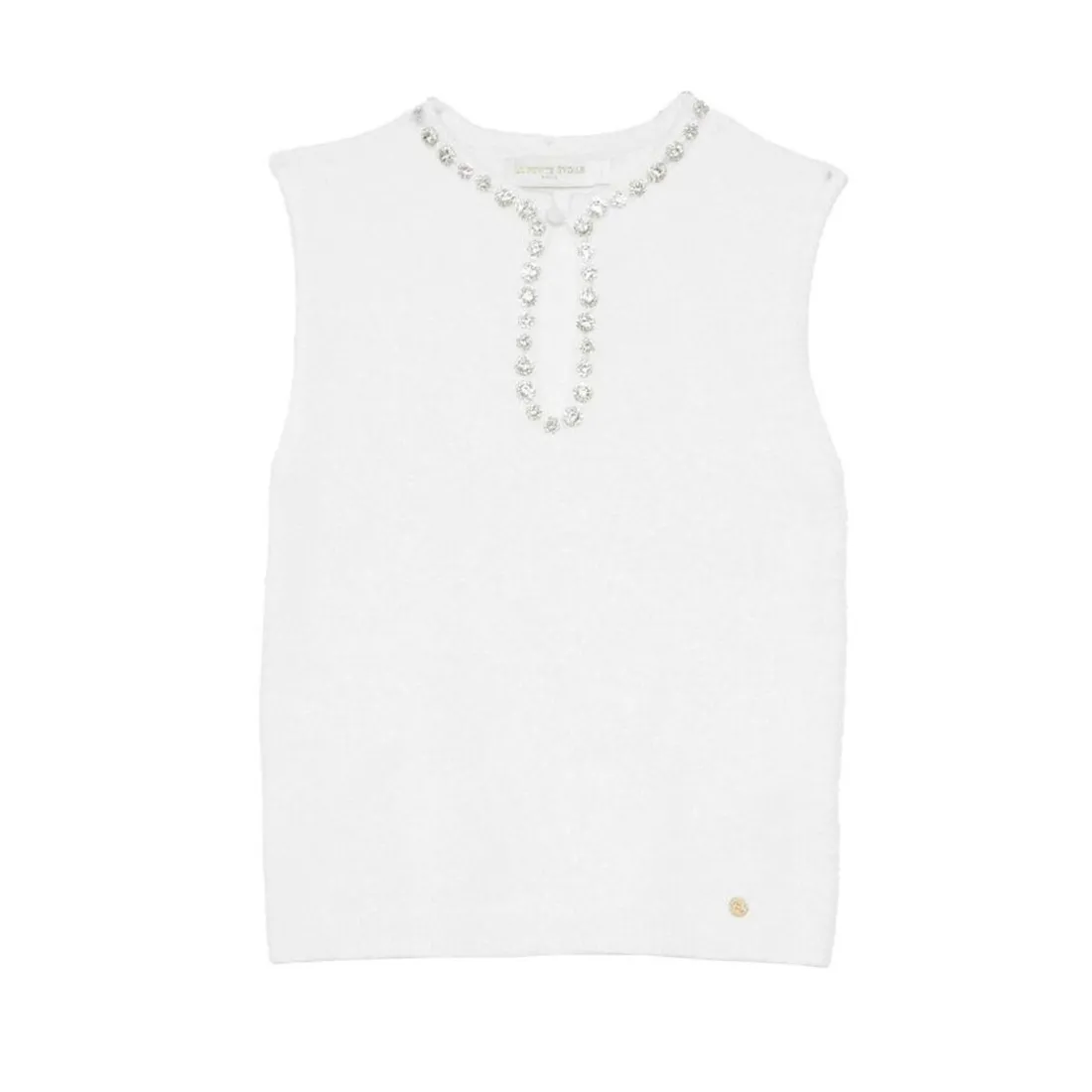 Pull sans manche MOSS écru