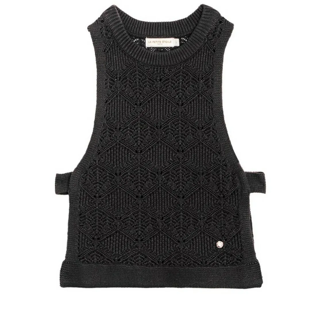 Pull sans manches MIRO noir en coton