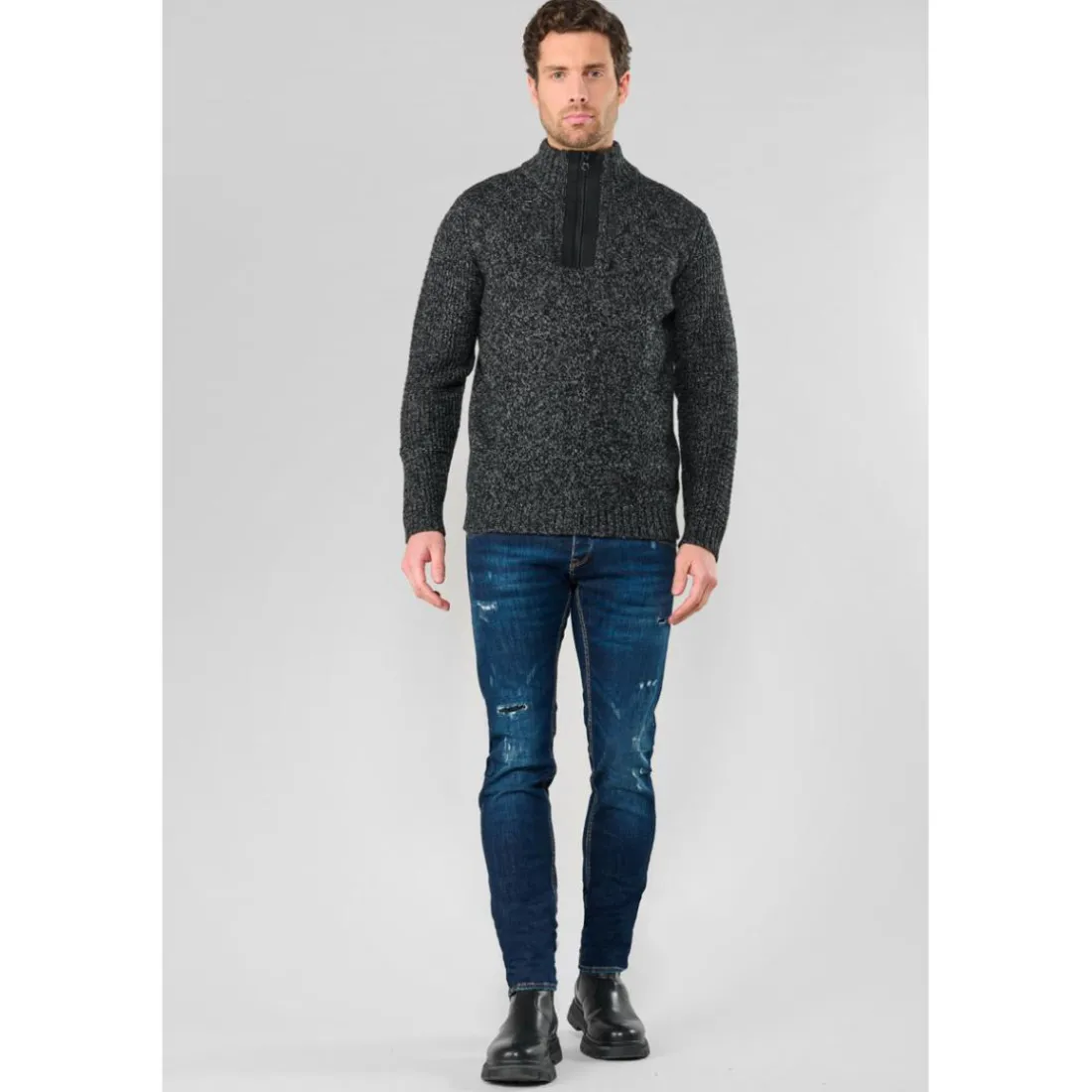 Pull TRIOS gris Toby