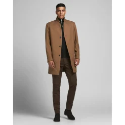 Pull zip Col haut Manches longues Noir en coton