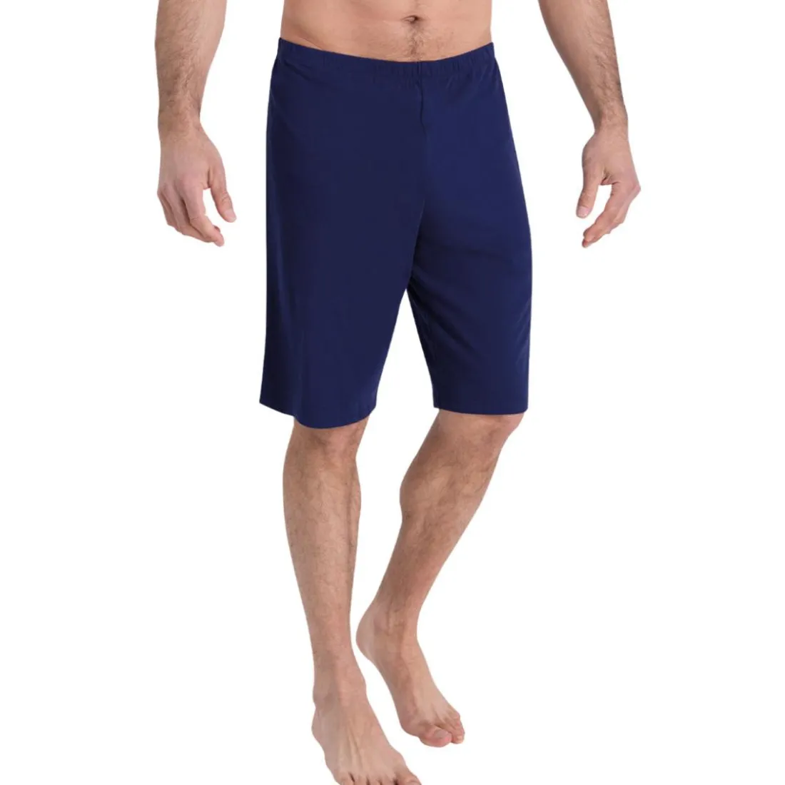 Pyjama court col V homme Ecopack Athena multicolore en coton