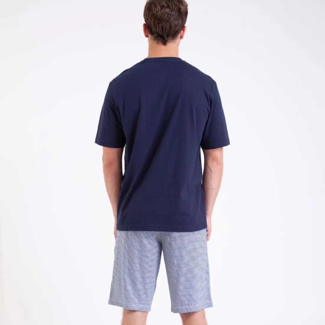 Pyjama court homme Fait en France Eminence bleu