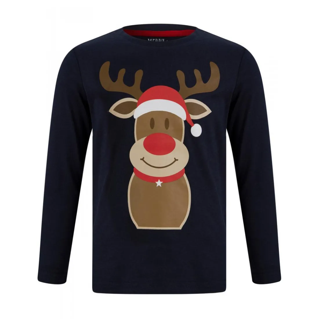Pyjama de noël garçon - noir en coton