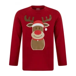 Pyjama de noël garçon - rouge en coton