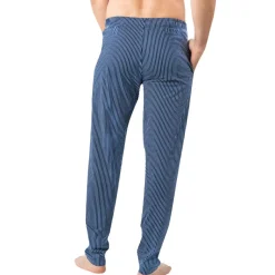 Pyjama long col V homme Coton Bio Eminence bleu