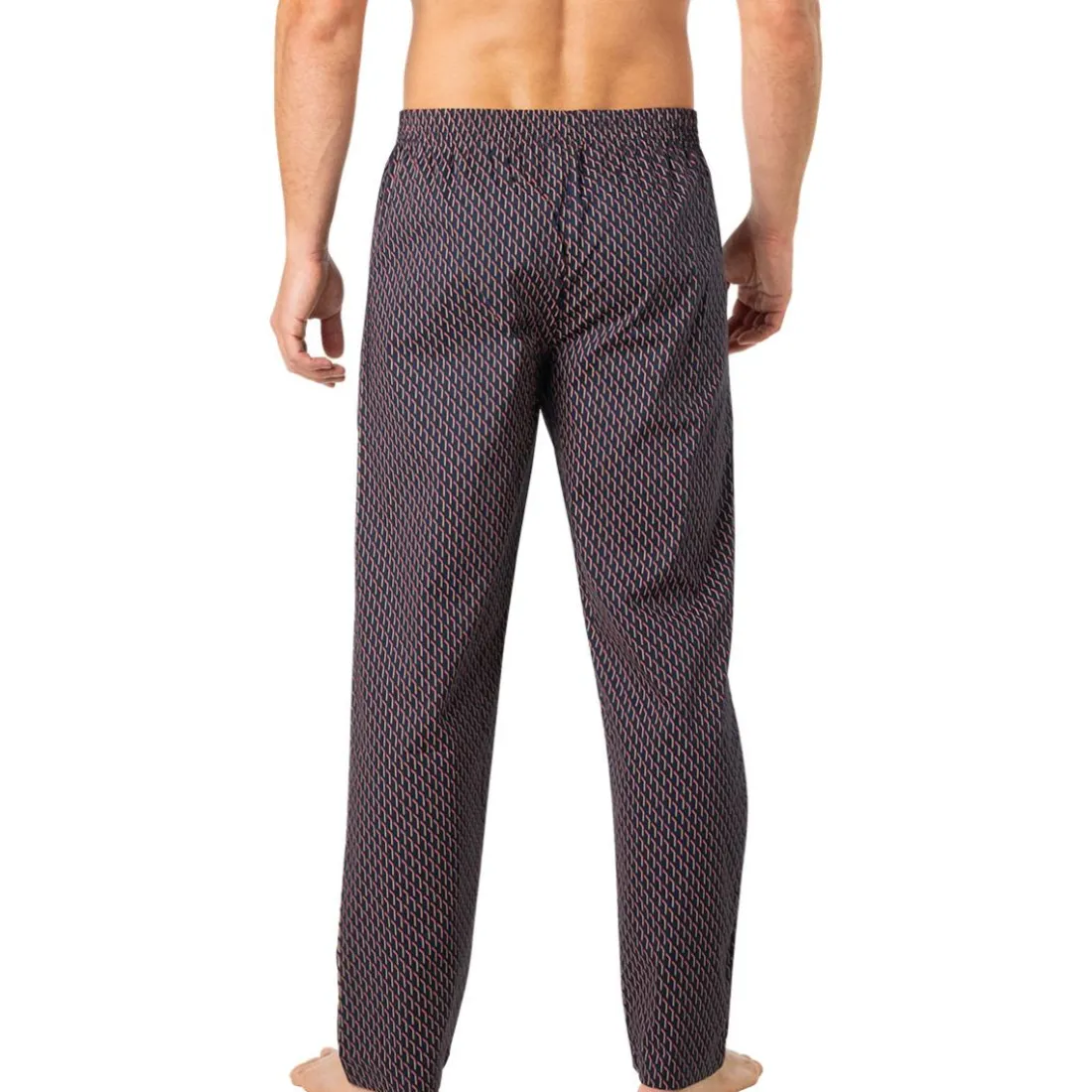 Pyjama long ouvert homme Popeline Eminence bleu en coton