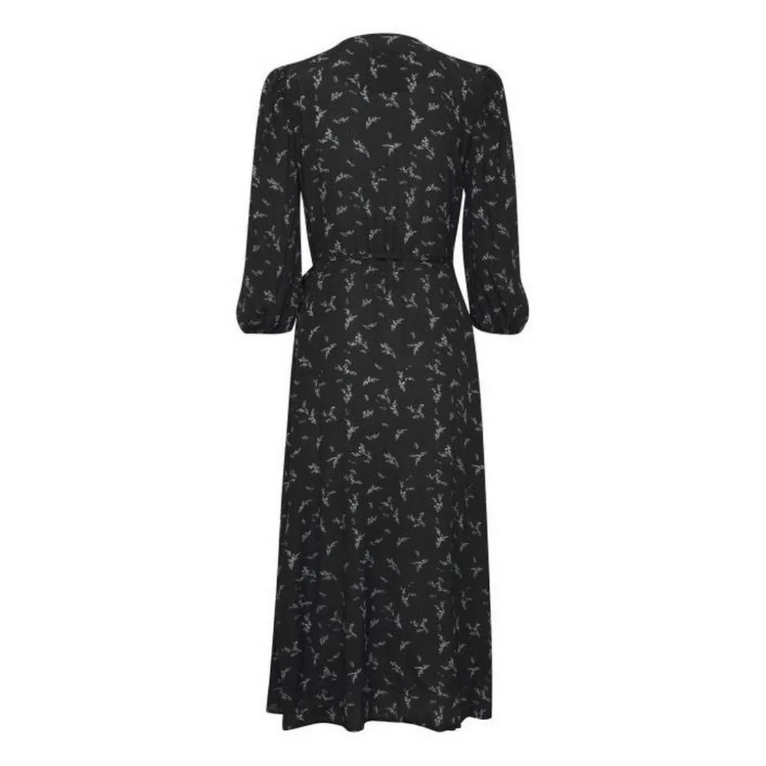 Robe à fleurs légère femme bleu stone en viscose