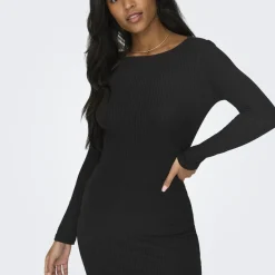 Robe à manches longues Emma noir