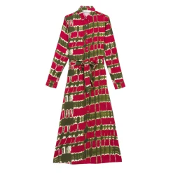 Robe - Rouge en viscose