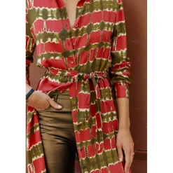 Robe - Rouge en viscose