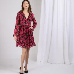 Robe à volants dos nu Louise