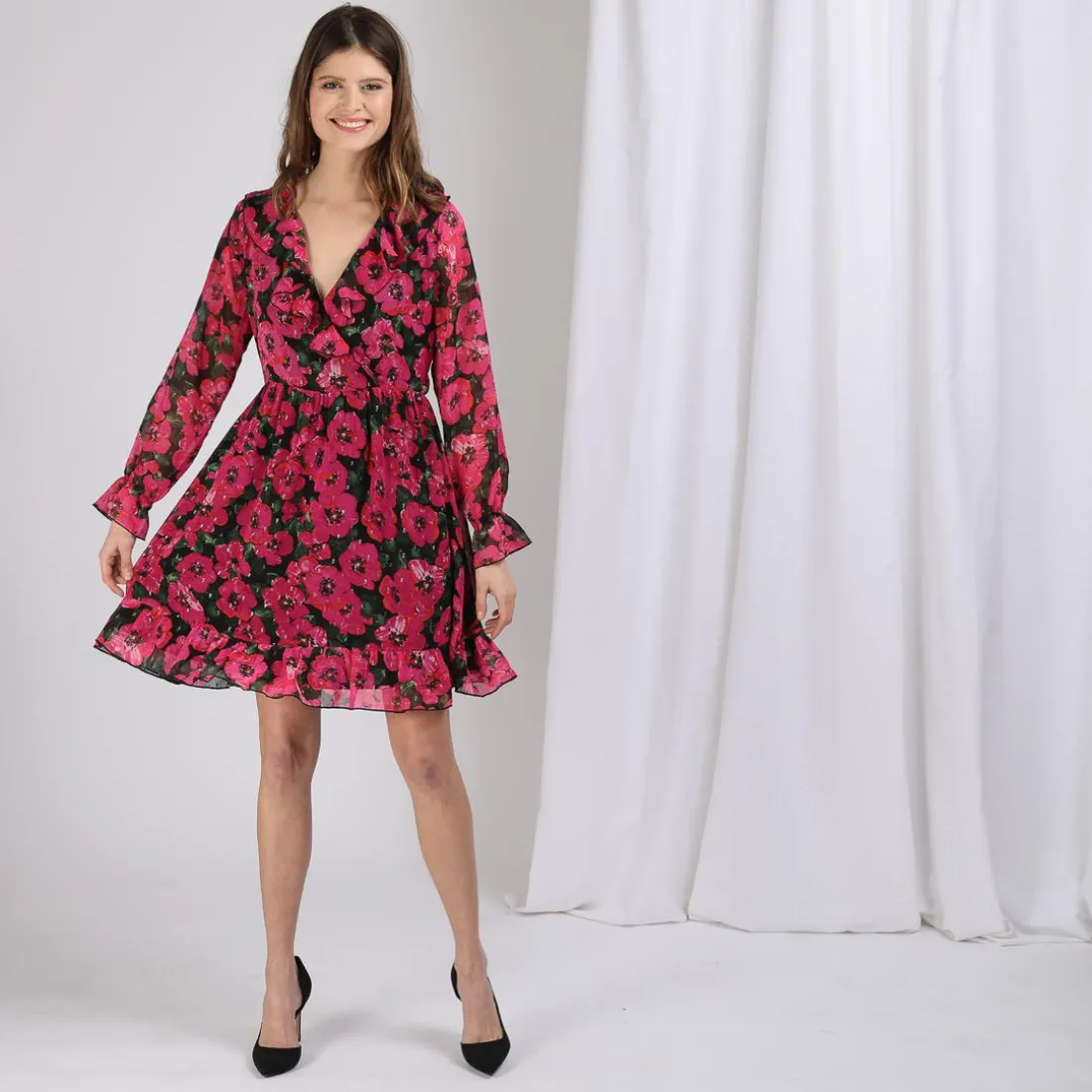 Robe à volants dos nu Louise