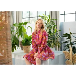 Robe CALLA rose en coton