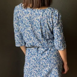 Robe Caméléon - Phoenix bleu en viscose