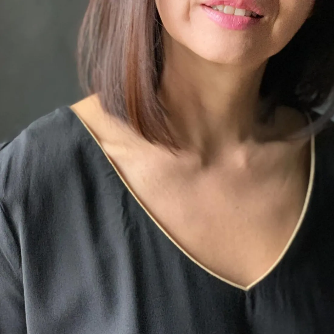 Robe Caméléon noire en viscose
