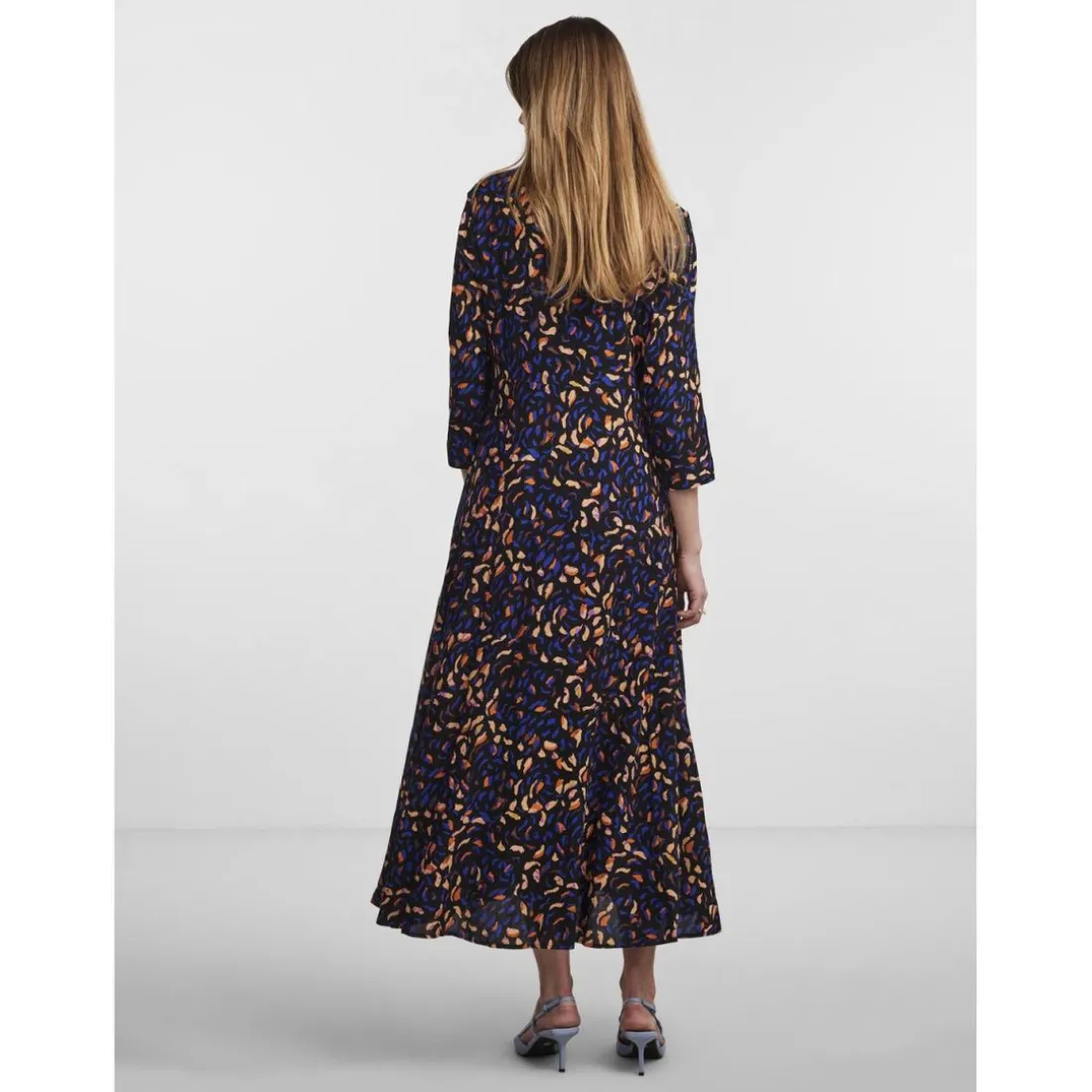 Robe chemise noir en viscose Tia