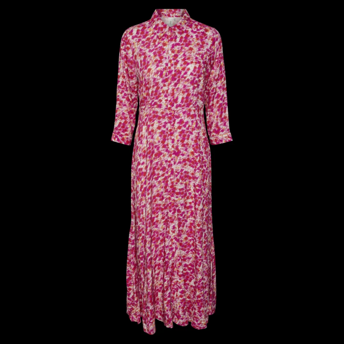 Robe chemise rose en viscose Kara
