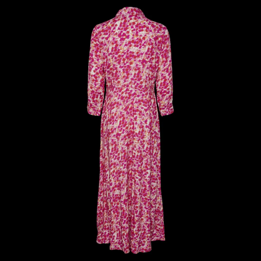 Robe chemise rose en viscose Kara