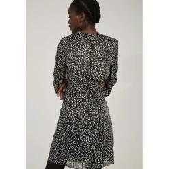 Robe courte à imprimé fantaisiste