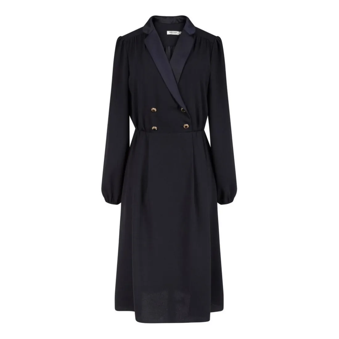Robe courte à manches longues noir pour femme