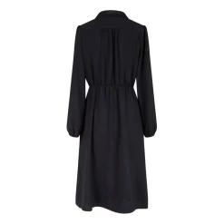 Robe courte à manches longues noir pour femme