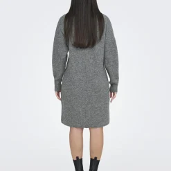 Robe courte col zippé Tokyo gris Eve